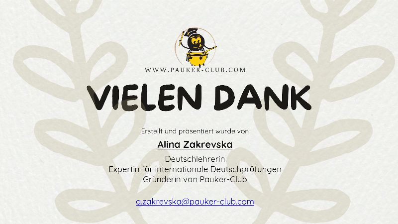 VIELEN DANK