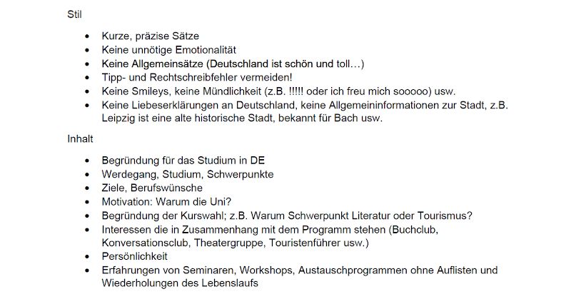Stil, Inhalt