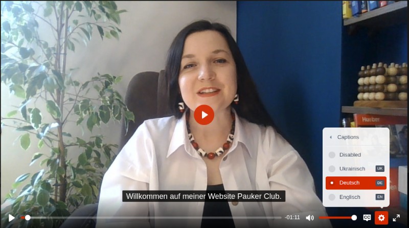 Untertitel für Videokurse