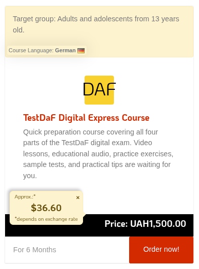 TestDaF Digital Express Course